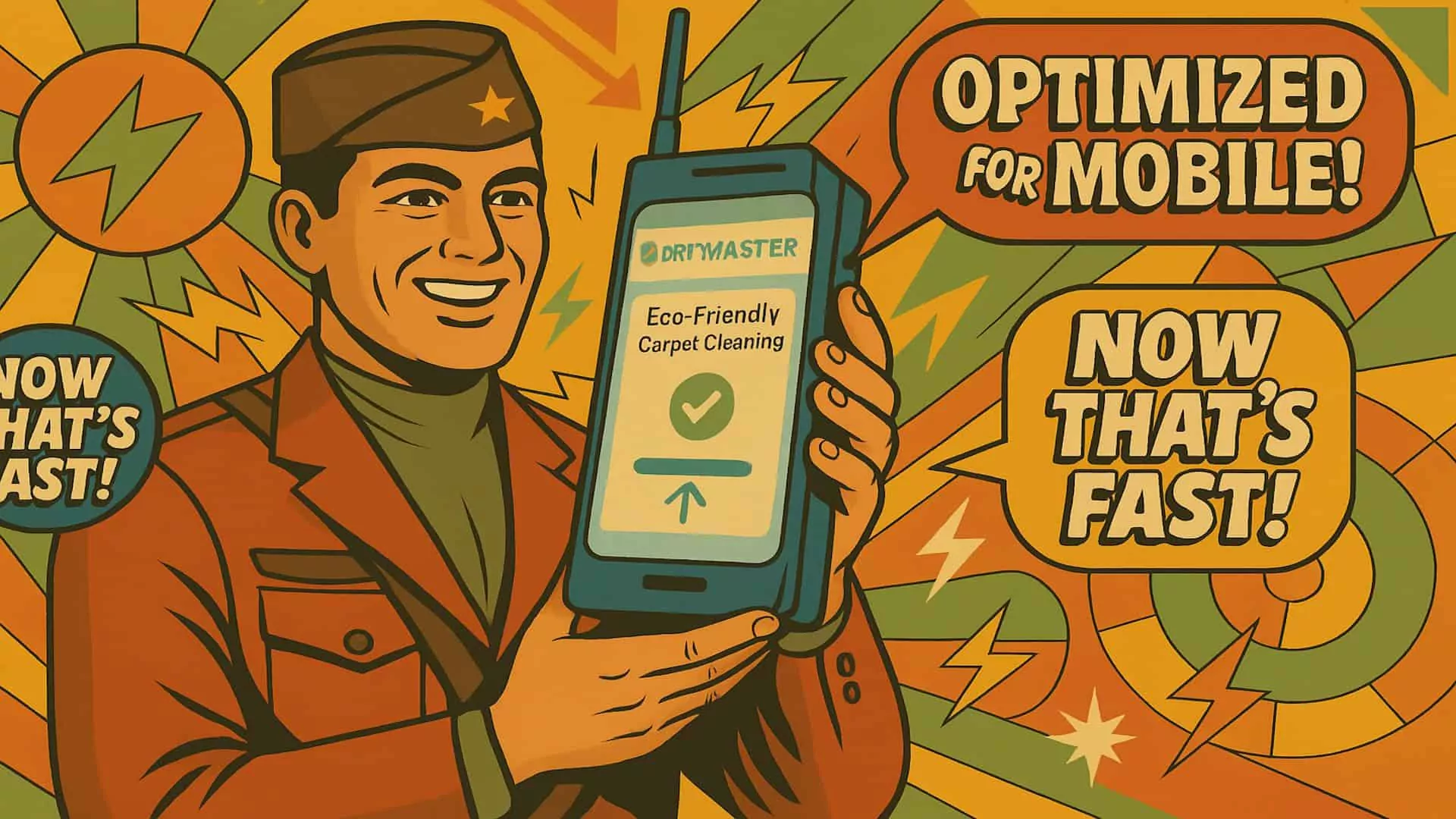 Business owner in East Wenatchee checking a mobile-friendly website on a smartphone, with clear call-to-action buttons