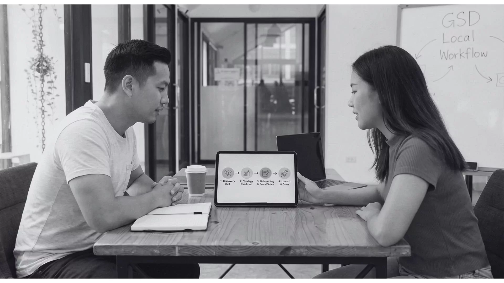 Side-by-side comparison showing outdated inconsistent social media profile versus professionally managed active engaging social presence with regular posts and community interaction