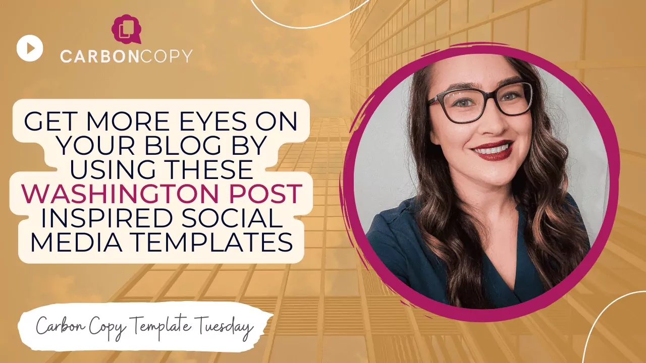 Get More Eyes on Your Blog By Using these Washington Post Inspired Social Media Templates