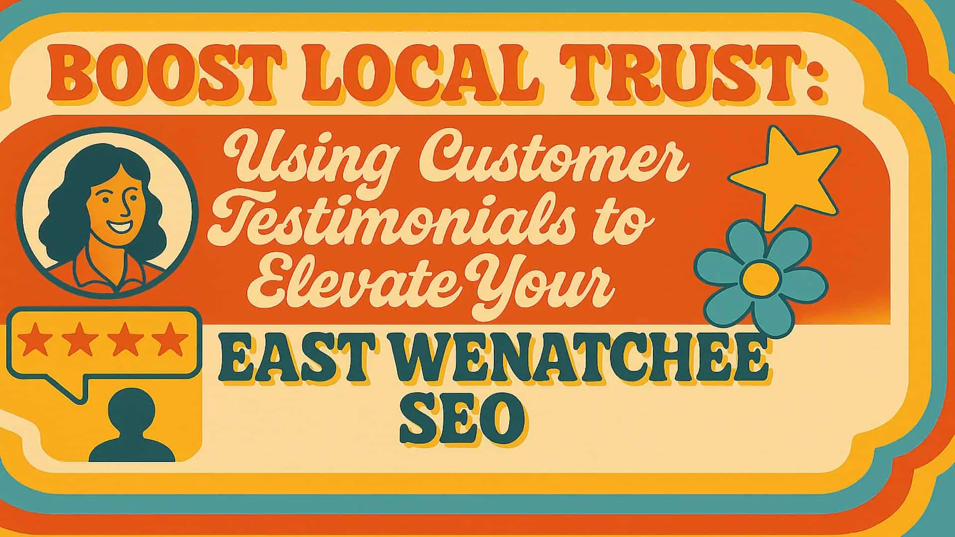 East Wenatchee business owner sharing a smile from a glowing customer testimonial