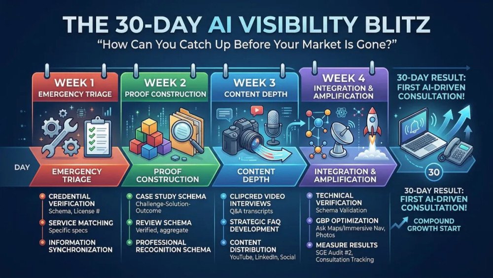 30-Day AI Visibility Blitz: Catch Up Before It's Too Late