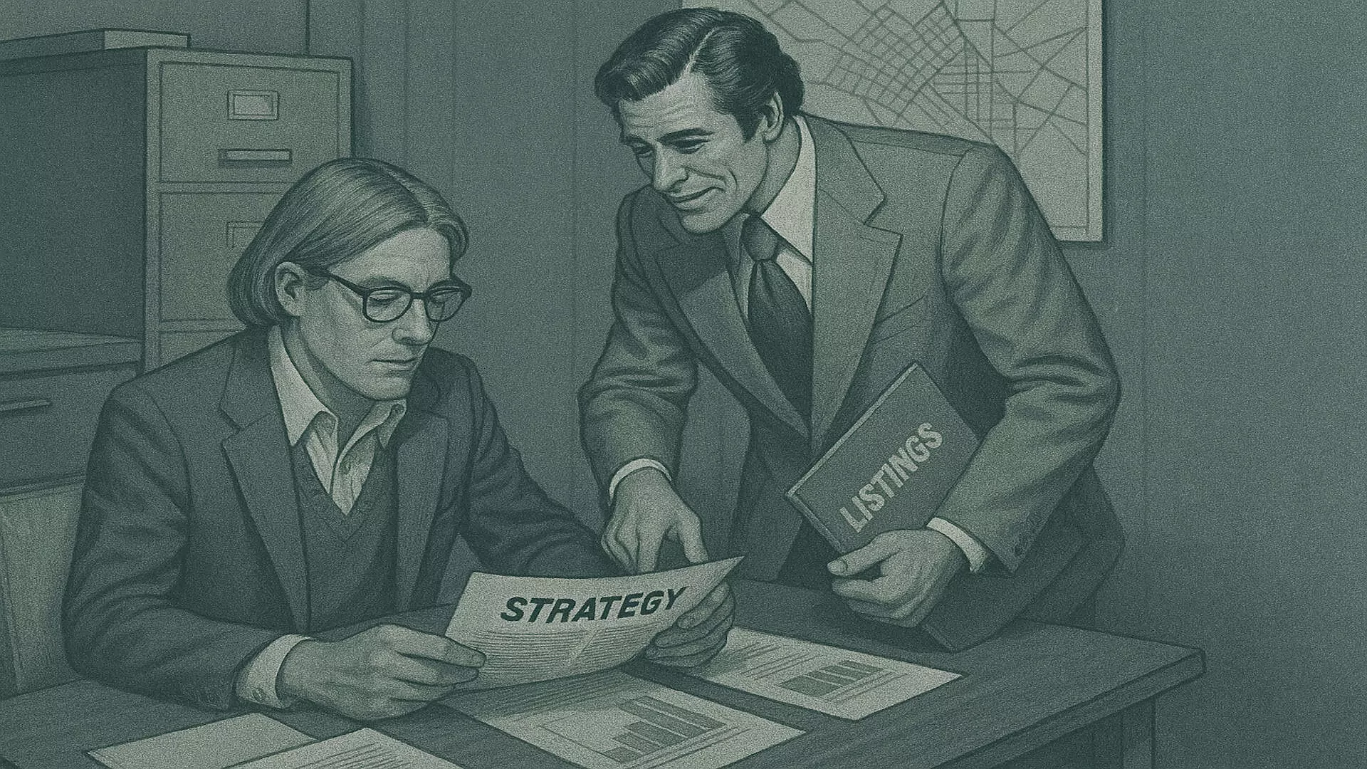 Real estate team leader meeting virtually with a business growth consultant