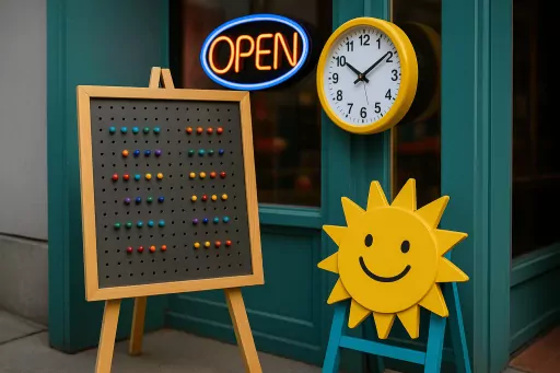 Innovative and Fun Creative Ways to Announce Business Hours for Your New West Shop