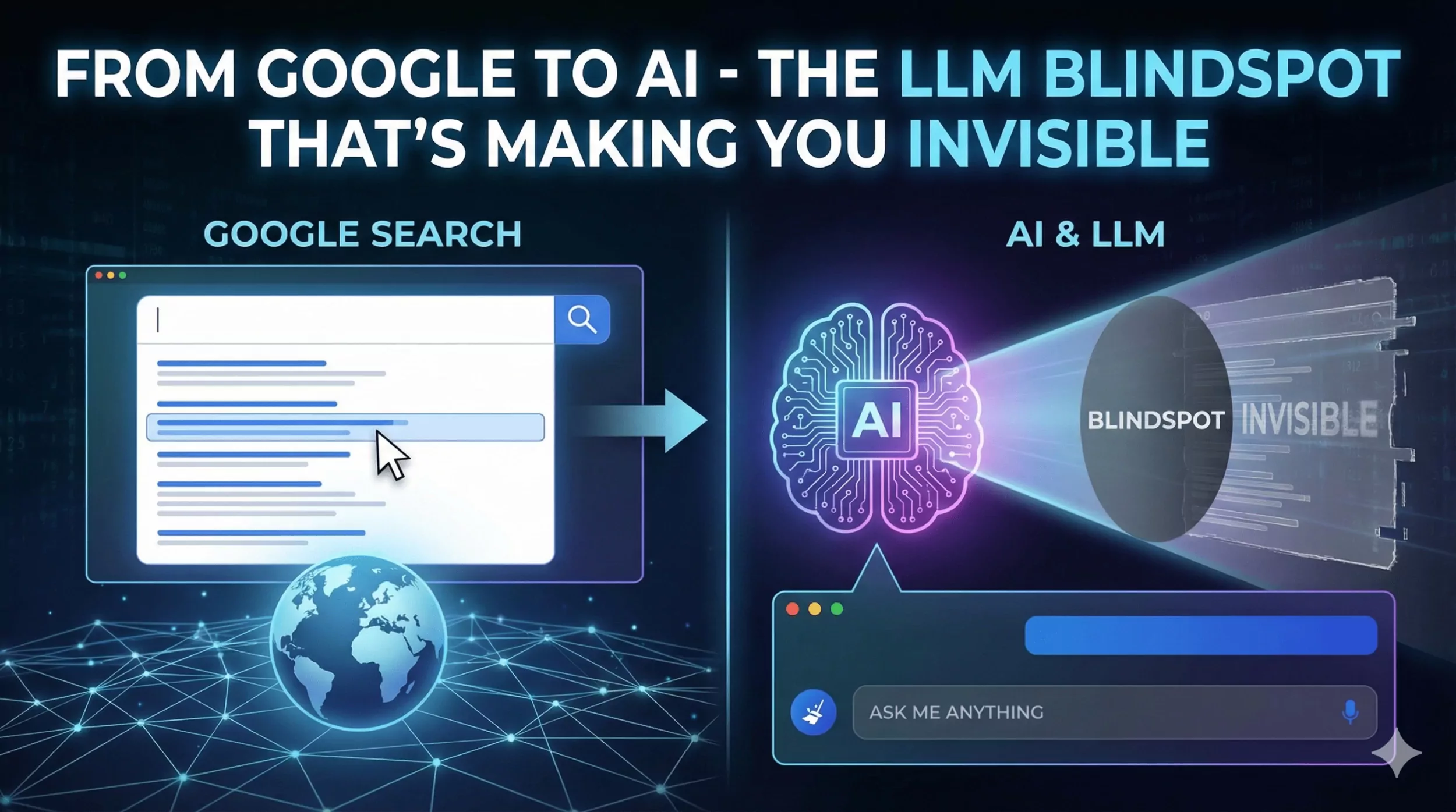ChatGPT Perplexity and Google AI Overviews search results showing local business recommendations with LLM-optimized website appearing in AI search responses demonstrating structured data visibility