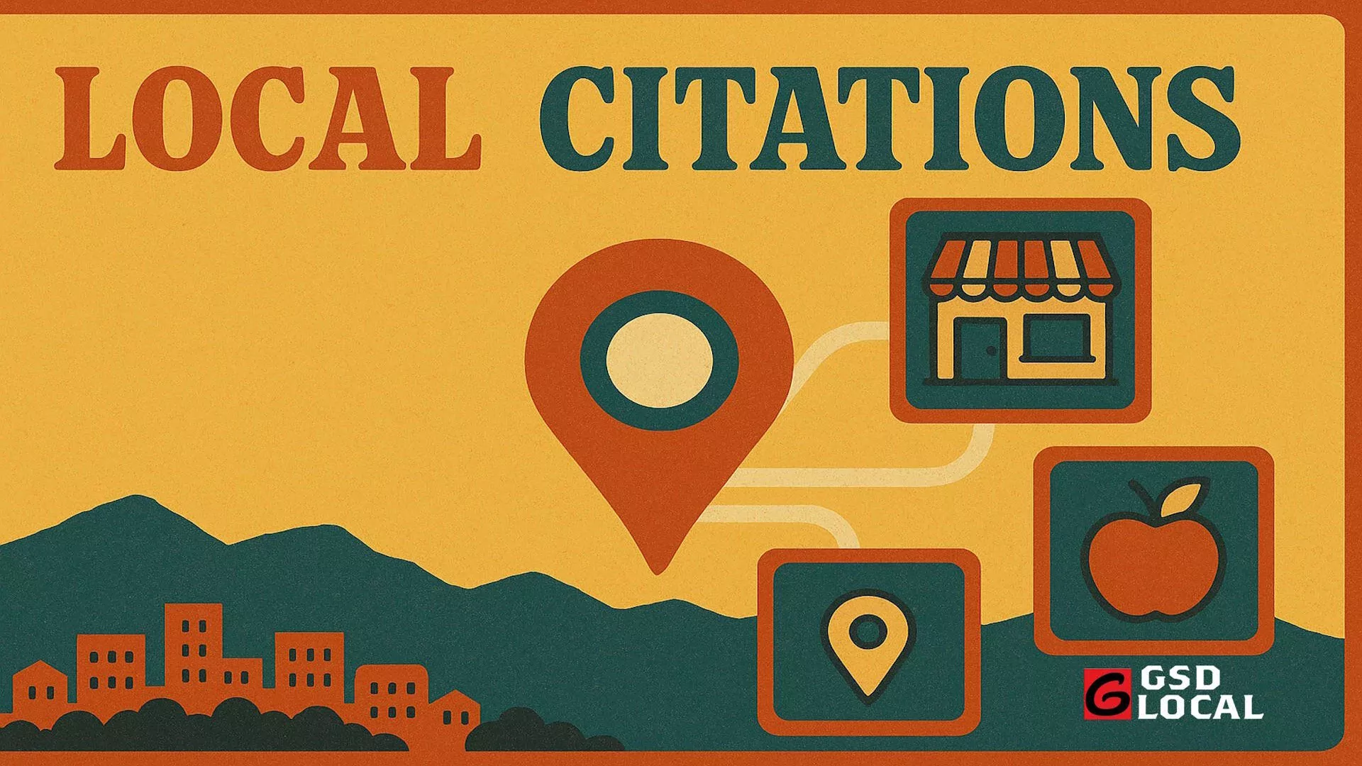 Business listing profiles displayed across multiple local citation directories