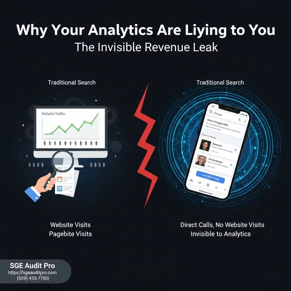 SGE Audit Pro dashboard displaying AI visibility score of 82 out of 100 with schema markup completeness entity recognition and trust signal analysis