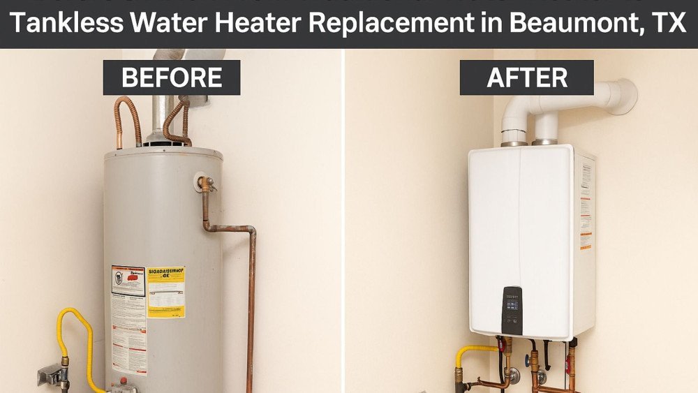 Tankless Water Heater Replacement in Beaumont, TX